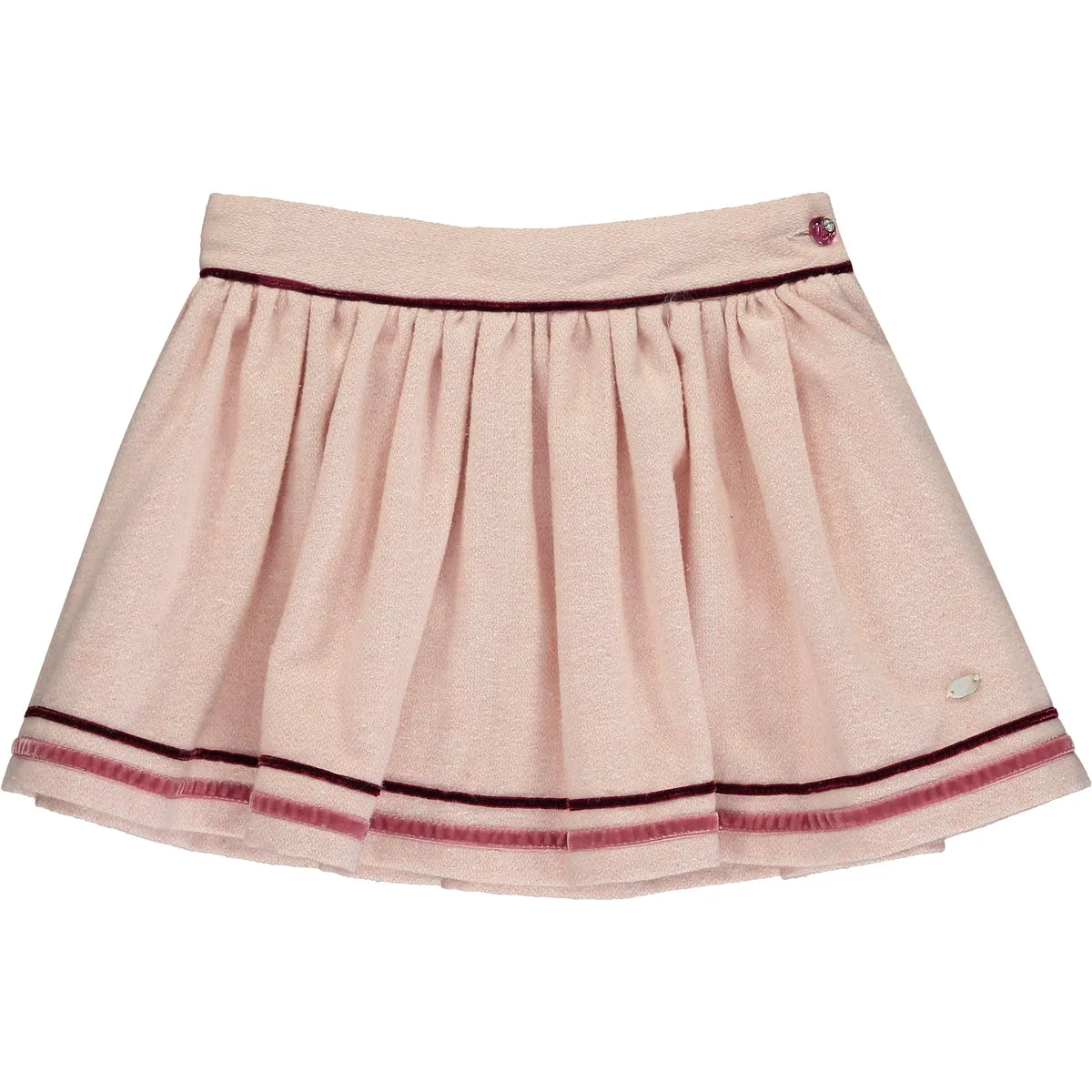 Girl Pink Wool Skirt