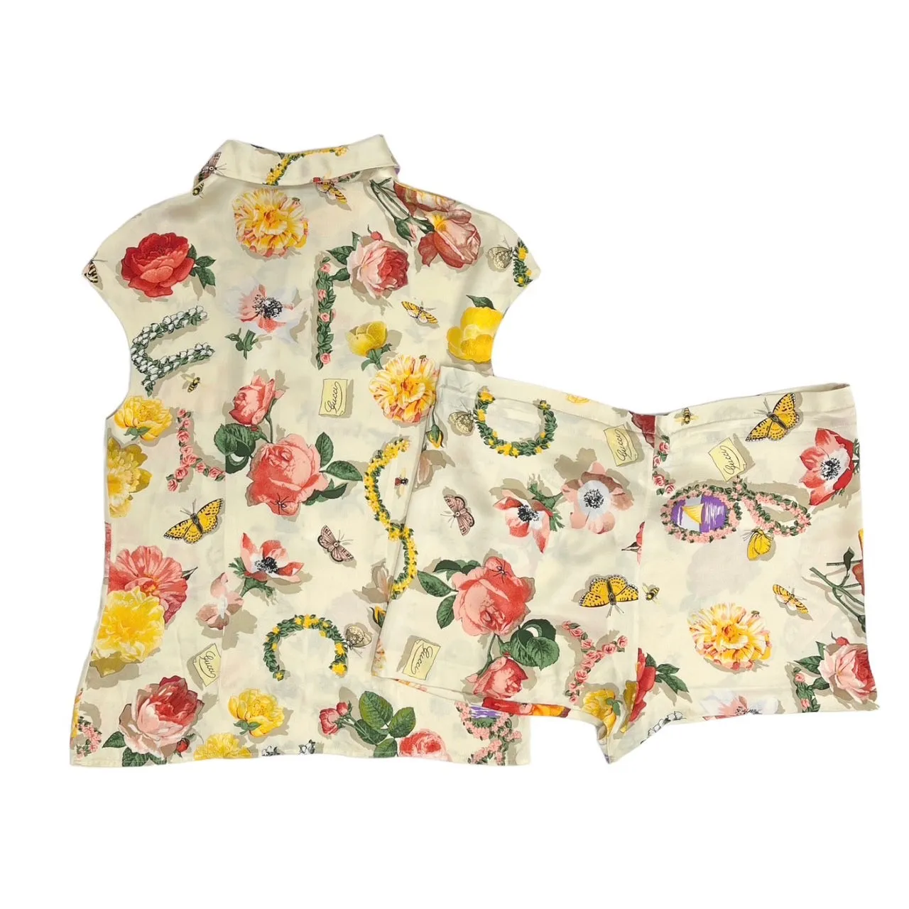 Gucci Flora Silk Short Set