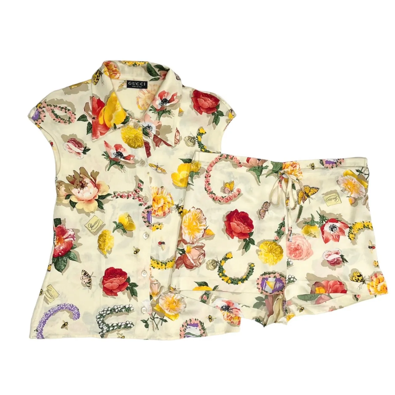 Gucci Flora Silk Short Set