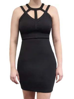 GUESS Women's Black Stretchy Sleeveless Pencil Dress #GDJP NWT