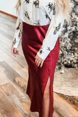 Gypsy Satin Slip Skirt
