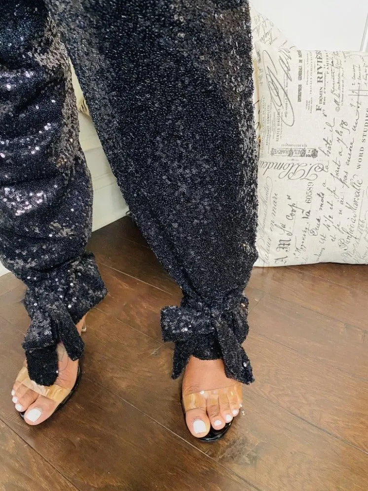 HammerTime Sequin Pants - Black