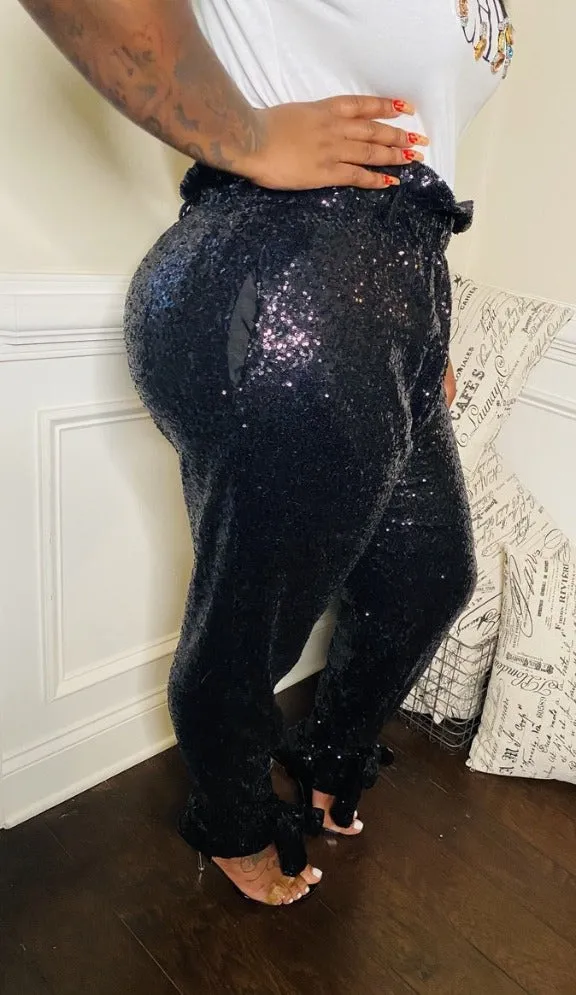 HammerTime Sequin Pants - Black