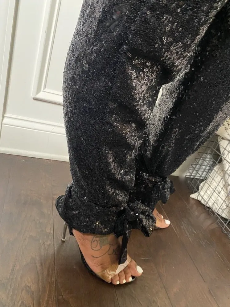 HammerTime Sequin Pants - Black