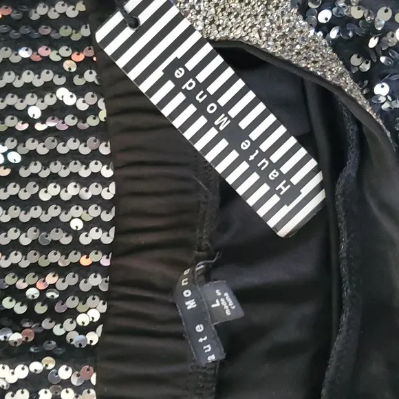 Haute Monde Sequin skiet&amp; blouse set size L