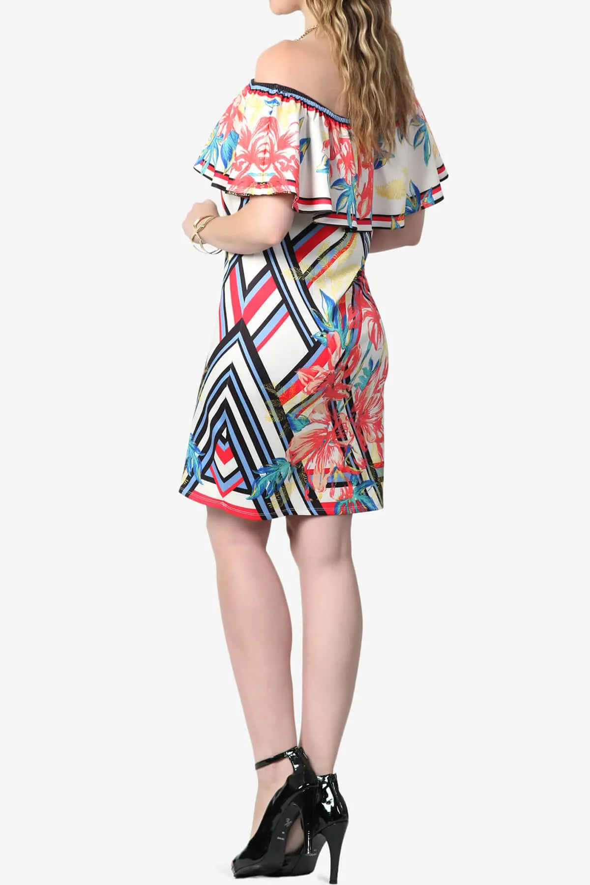 Hila Floral Off Shoulder Dress PLUS