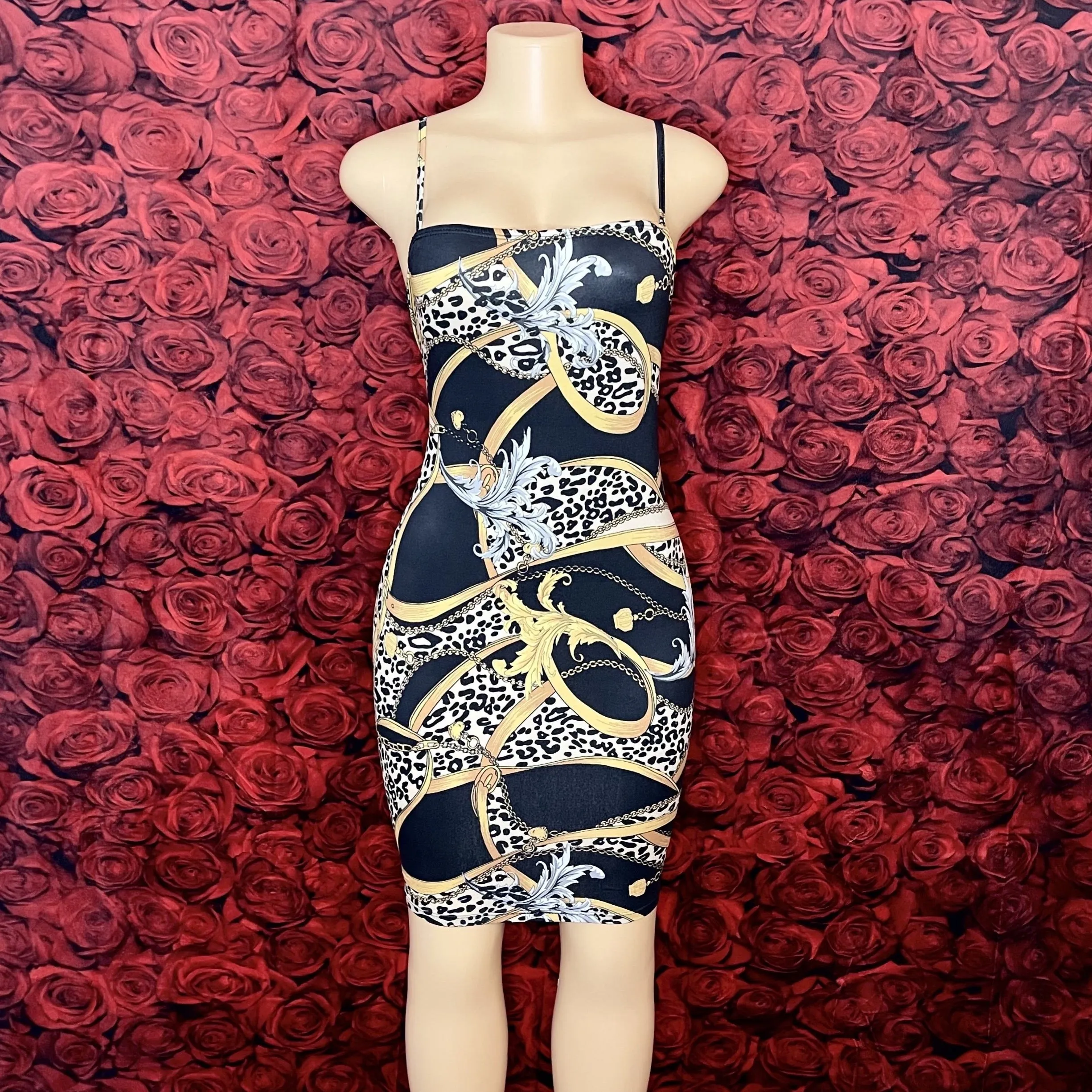 In Chains Printed Dress