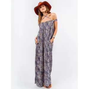 Indah Etta Maxi Dress | Blue Batik