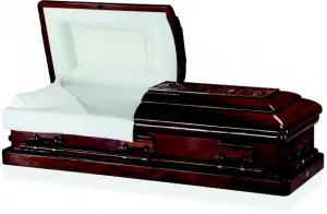 Infinity Carved Top President Casket