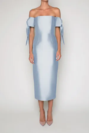 Isabella Silk and Wool Midi Dress