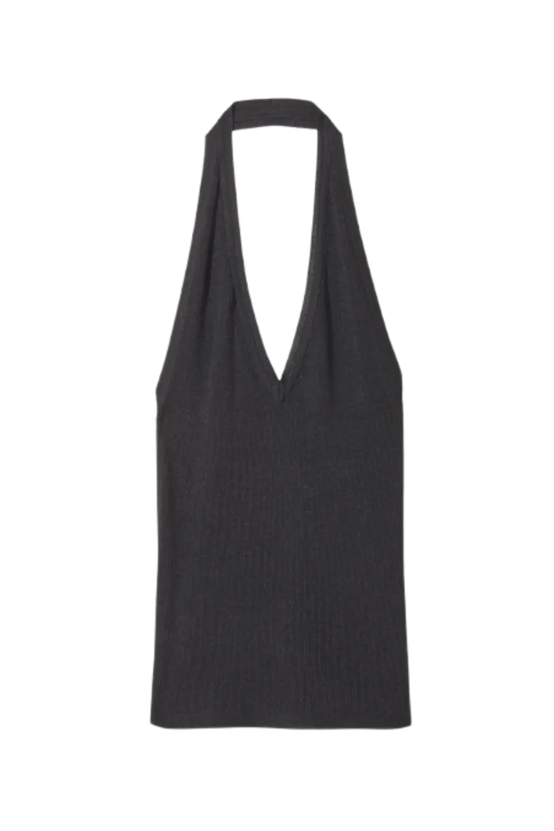 Ivey Silk Halter | Black