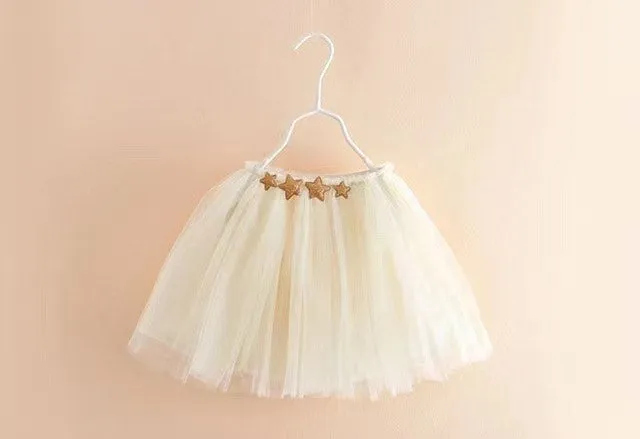 IVORY STAR SEQUINS TUTU SKIRT