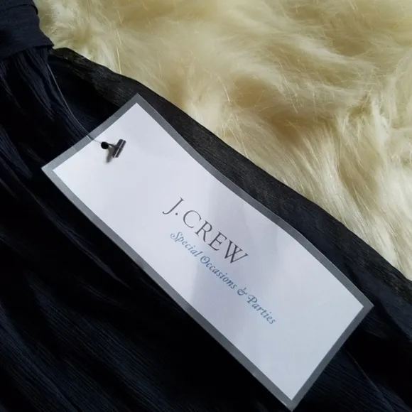 J. Crew Juliet Silk Chiffon Navy Blue Dress Size 8