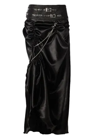 Jordyn Gothic Black Bustle Skirt