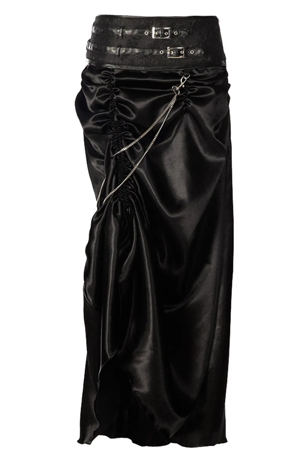Jordyn Gothic Black Bustle Skirt