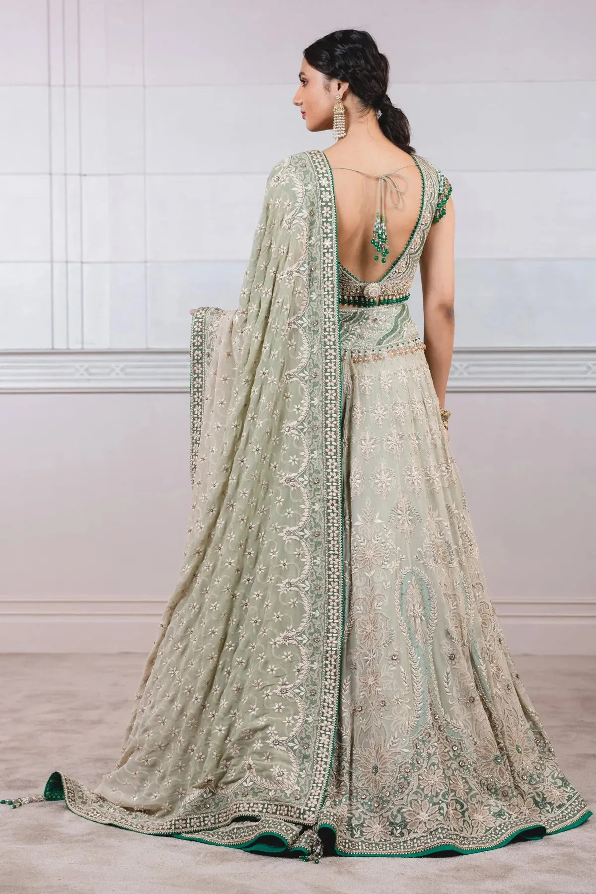 KALIDAR LEHNGA WITH MEHRAB MOTIFS