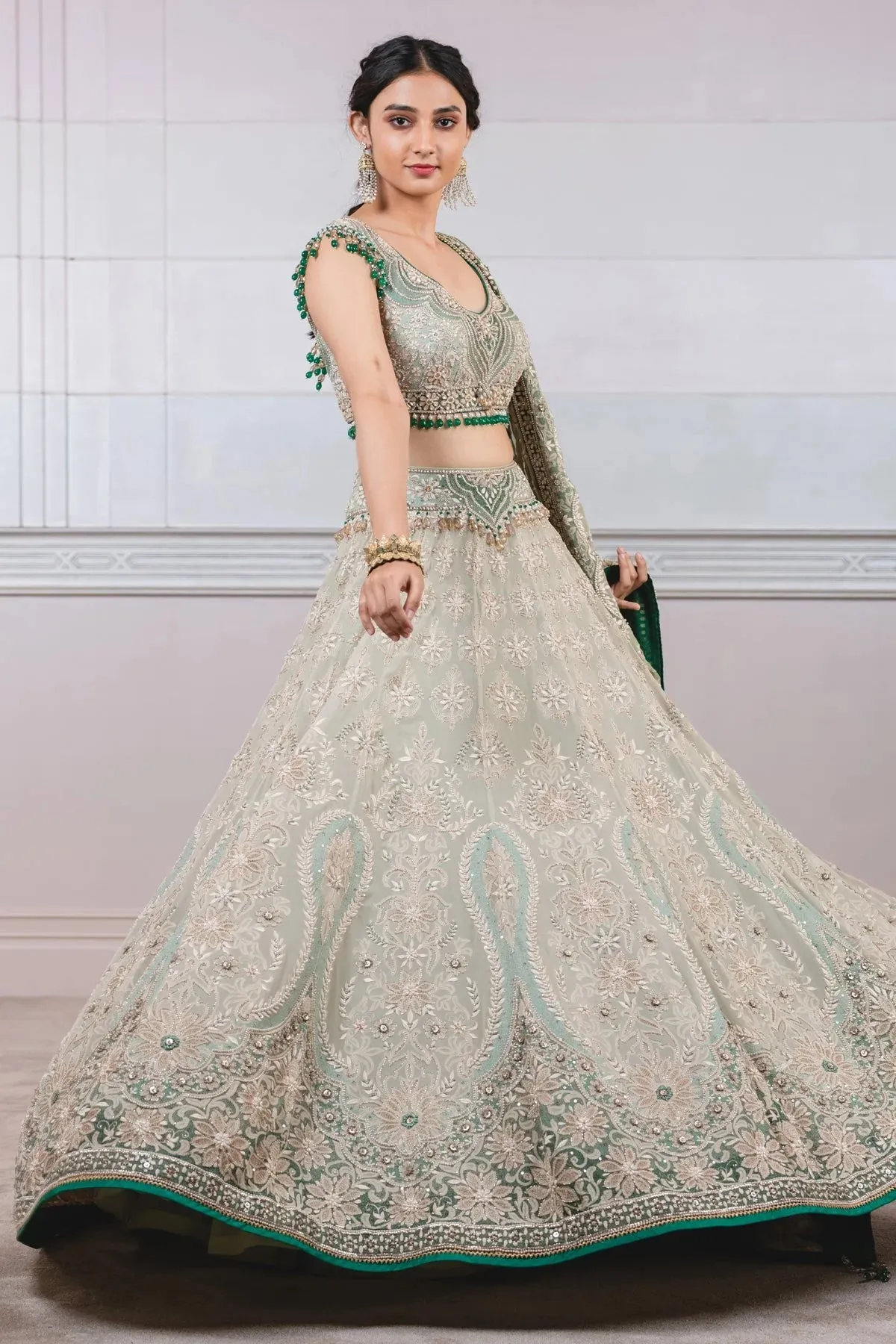 KALIDAR LEHNGA WITH MEHRAB MOTIFS
