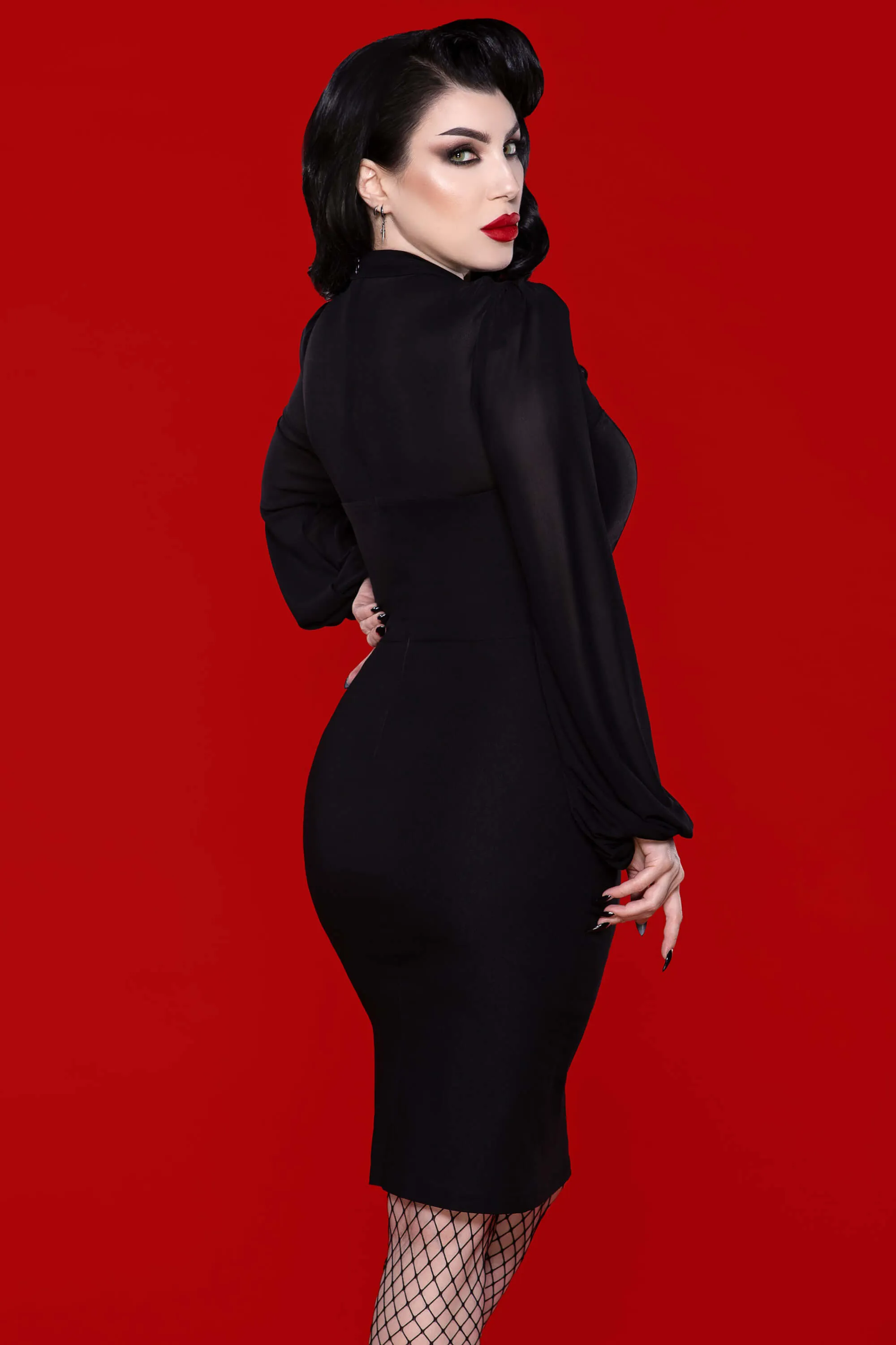 Katakomb Mistress Pencil Dress Black