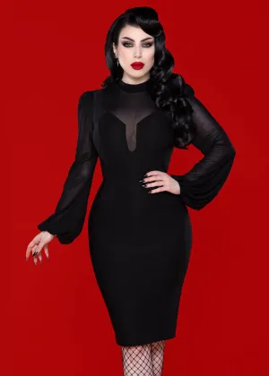 Katakomb Mistress Pencil Dress Black