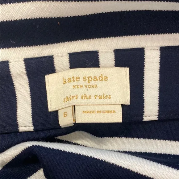 Kate Spade Blue Mini Pencil Skirt