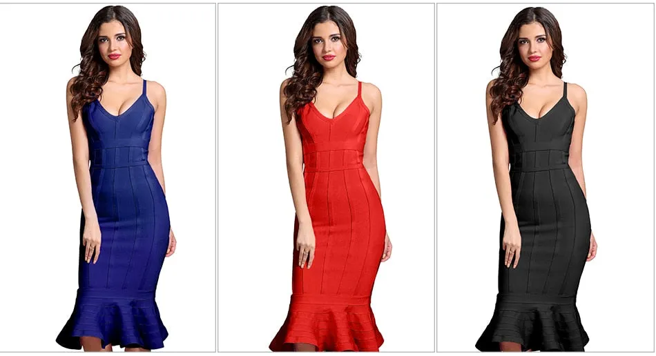 Kelly Kline Spaghetti Strap Mermaid Dress
