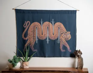King Sidestep Silk Tapestry