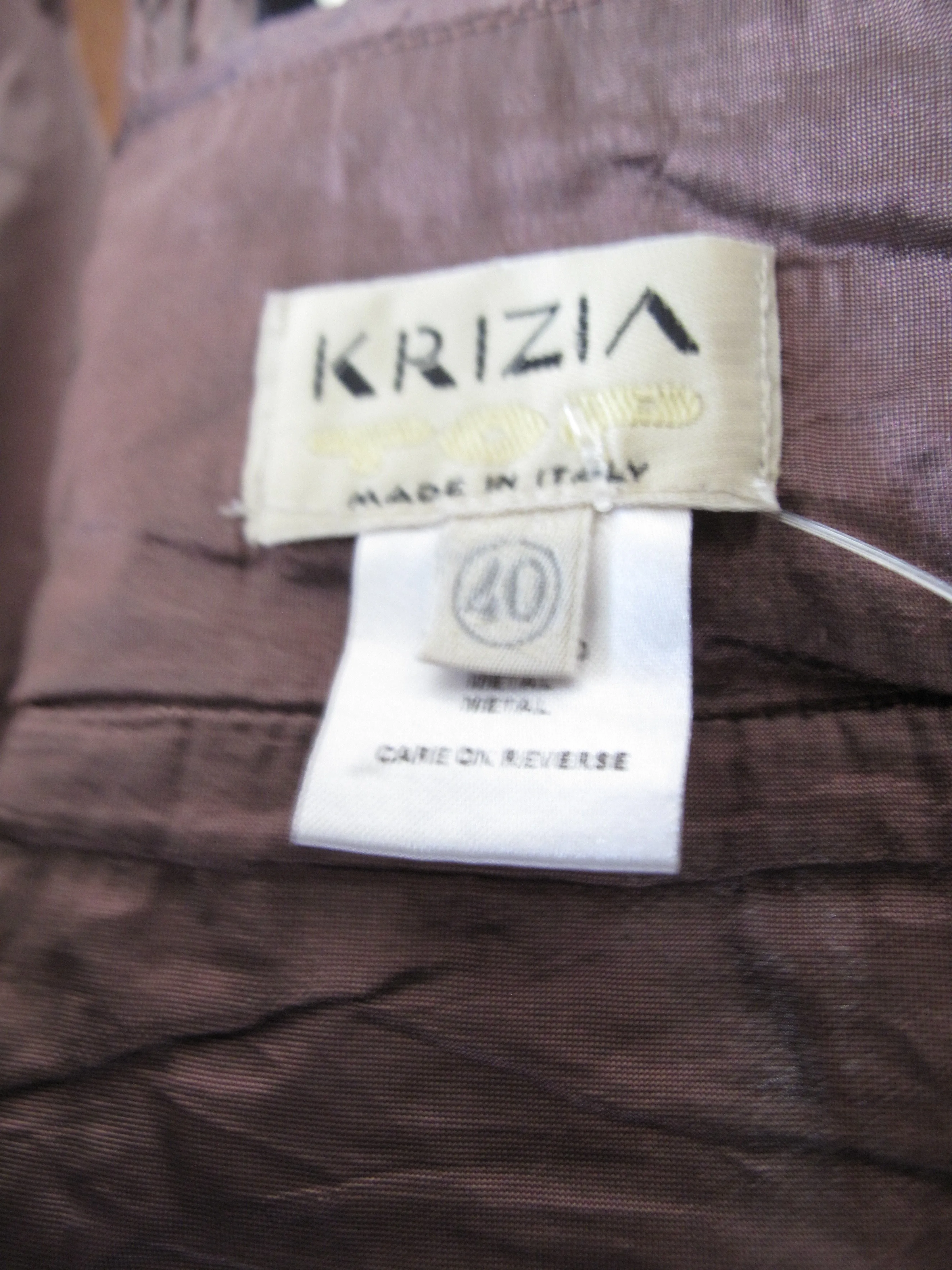 KRIZIA Metallic Silk Top