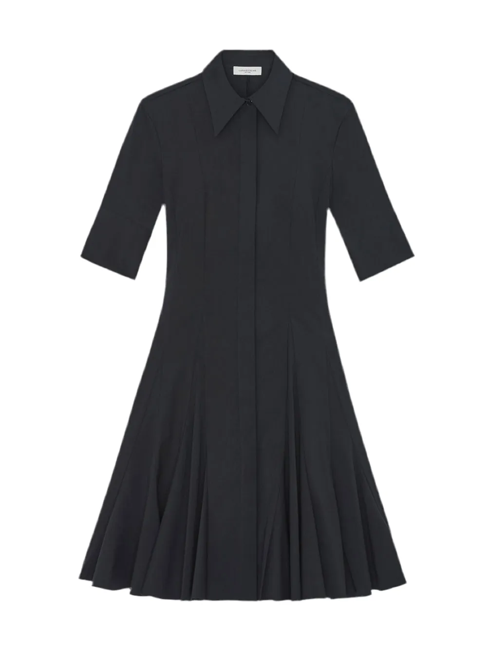 Lafayette 148 Peplum Shirtdress in Black