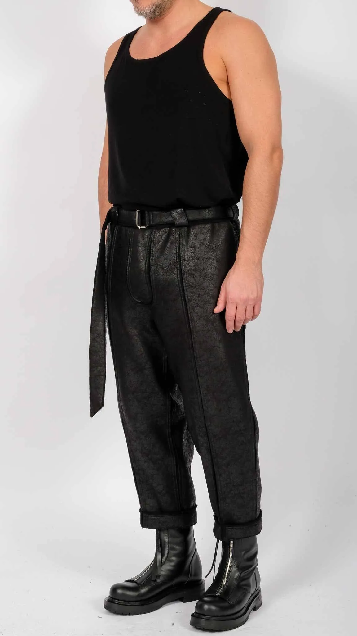 Leather Effect Trousers