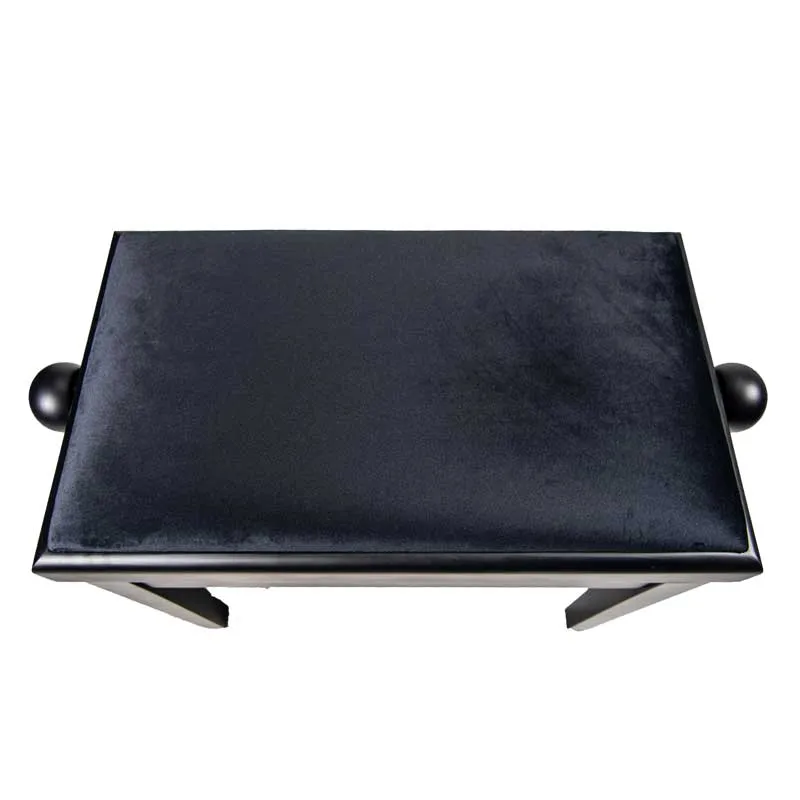 Legato Adjustable Piano Stool/Bench, Satin Black