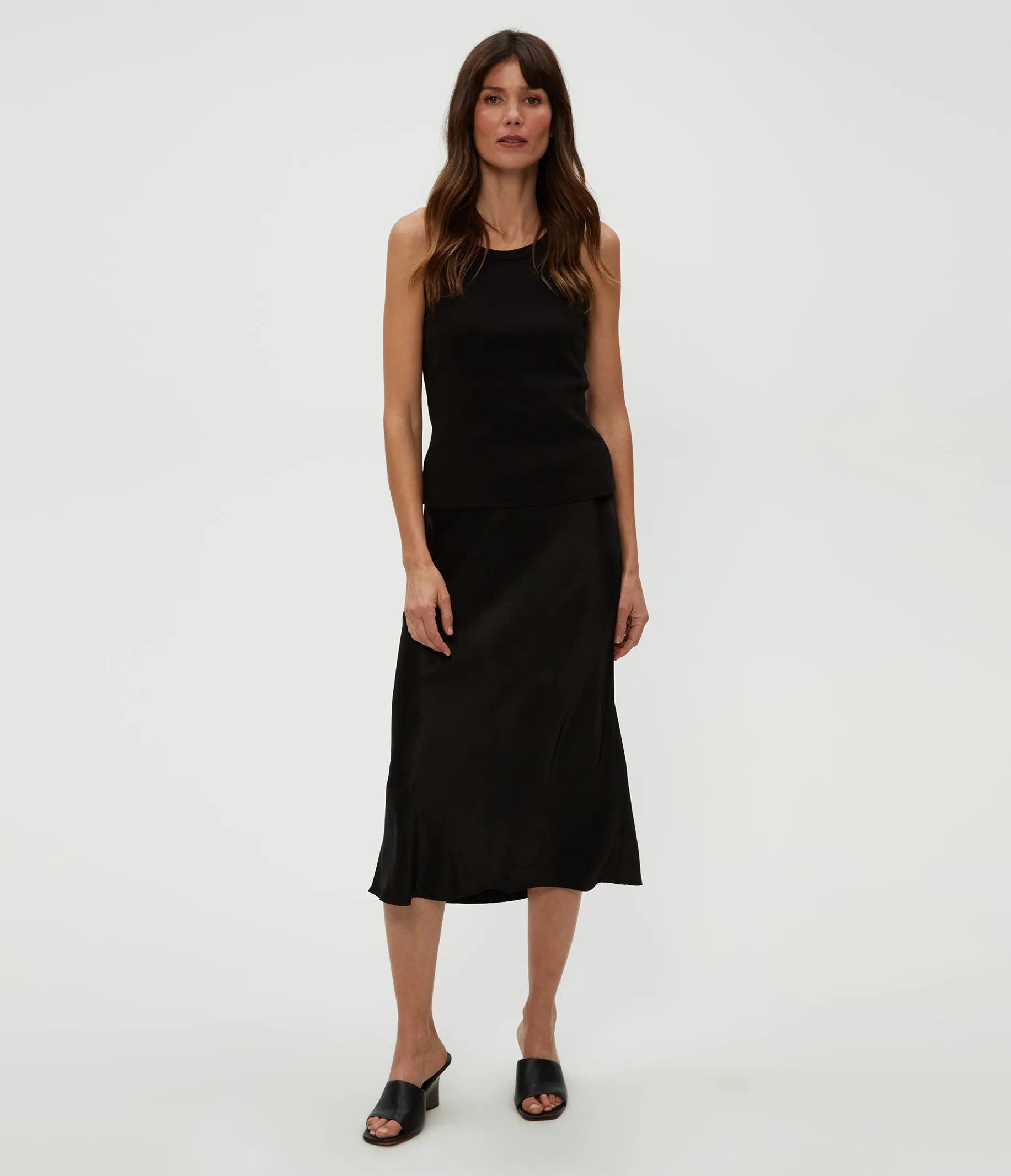 Leila Bias Midi Skirt