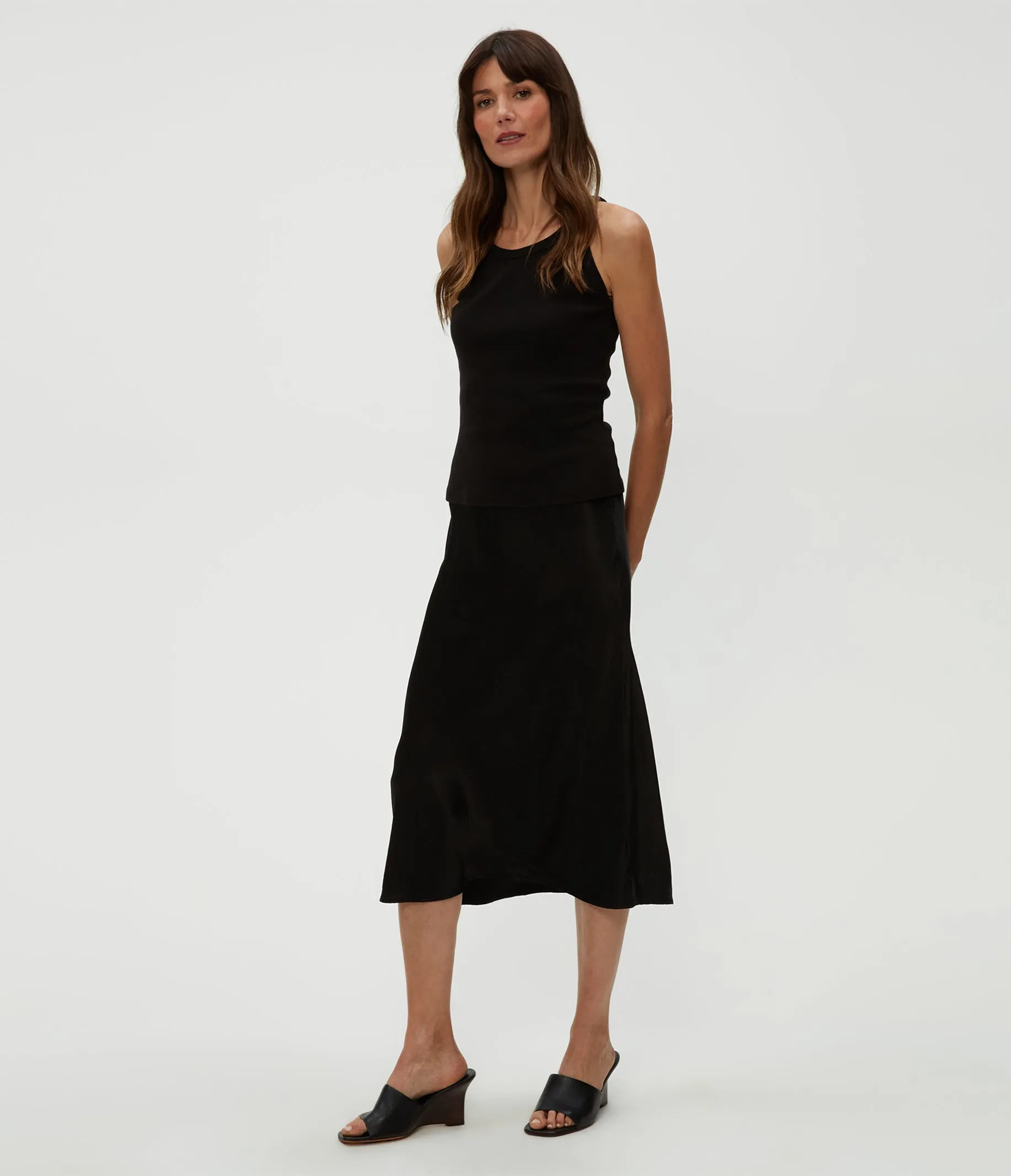 Leila Bias Midi Skirt