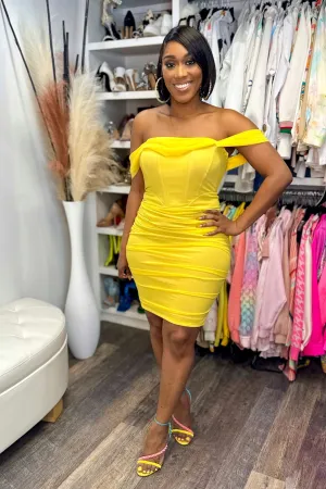 LEMON MESH DRESS