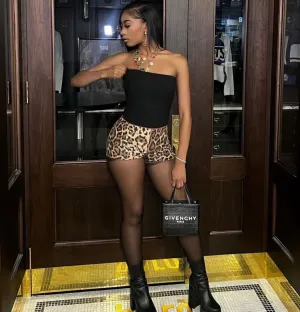 “Leopard Sequin” Shorts