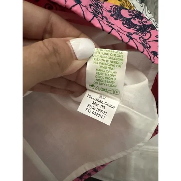 Lilly Pulitzer Bowen Color Blocked Bird Is The Word Embroidery Strapless Dress 2