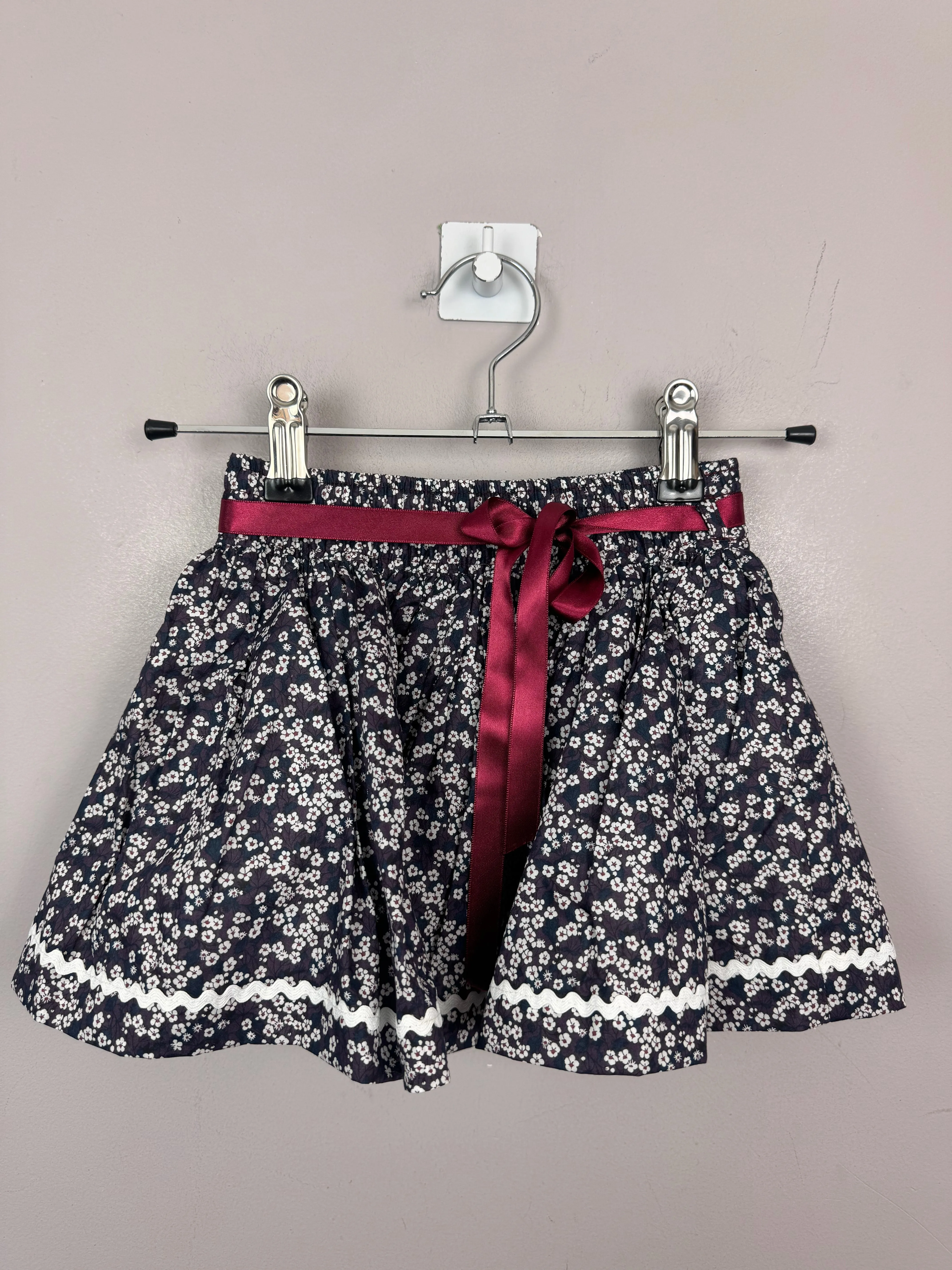 Lily Rose Liberty Grey Blossom Skirt 2-3y