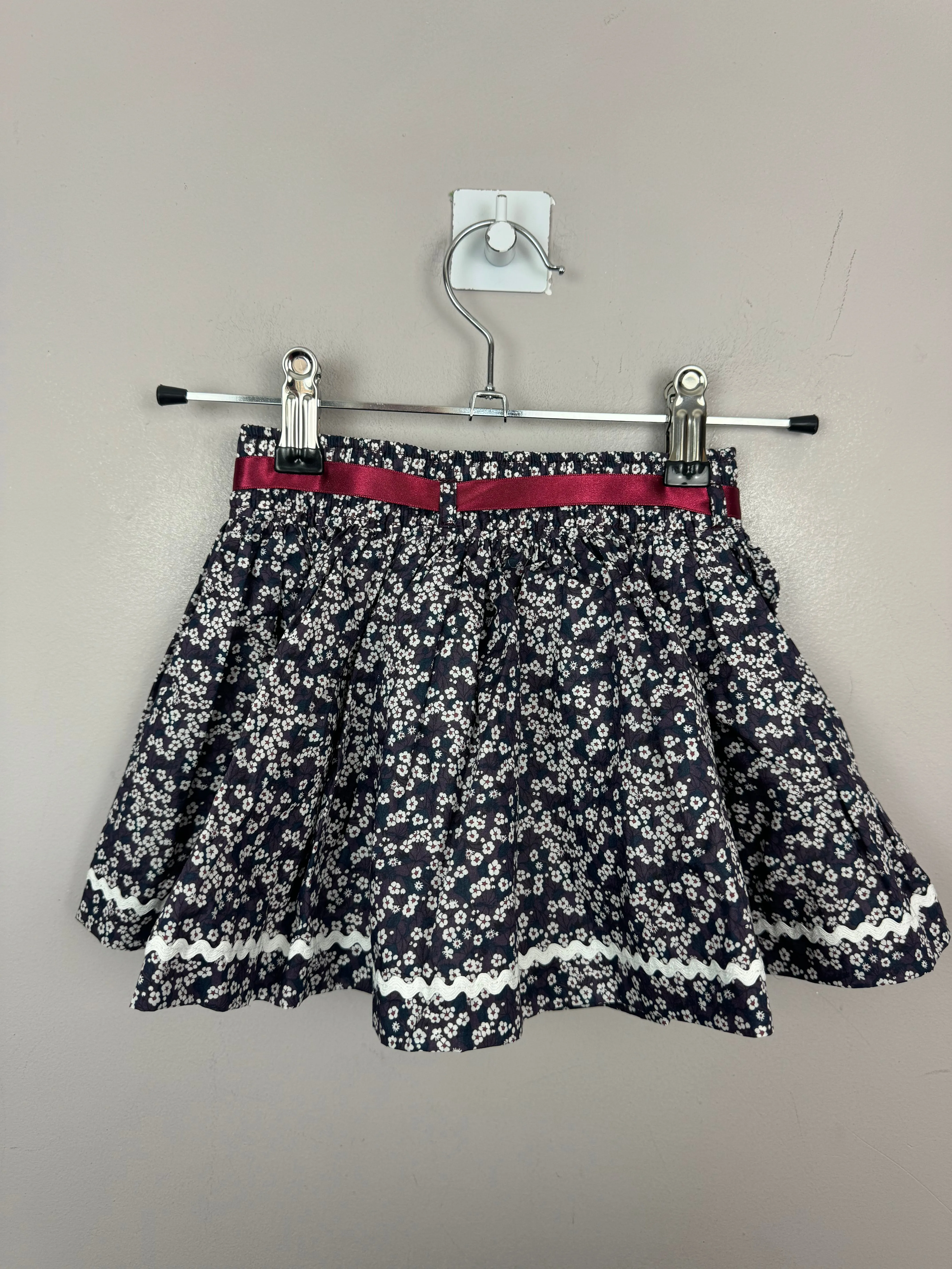 Lily Rose Liberty Grey Blossom Skirt 2-3y