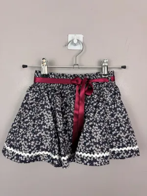 Lily Rose Liberty Grey Blossom Skirt 2-3y
