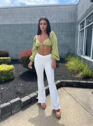 Lime Green Crop Top