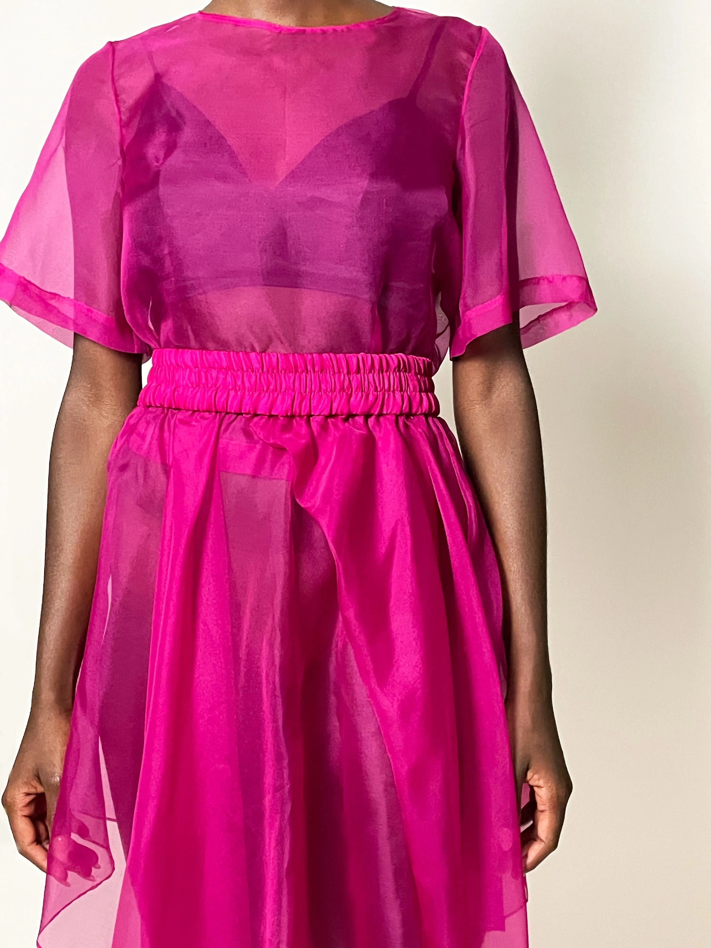 Lin Silk Organza Tee