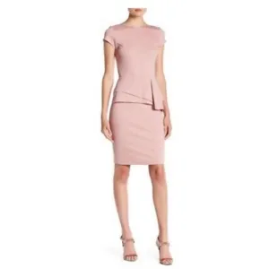 Love...AdyRuffle Cap Sleeve Sheath Dress