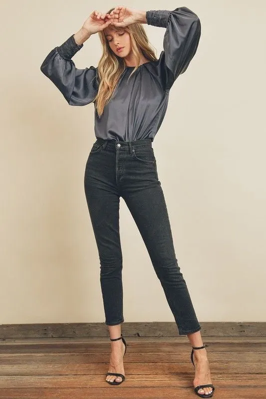 Luxe Graphite Bodysuit