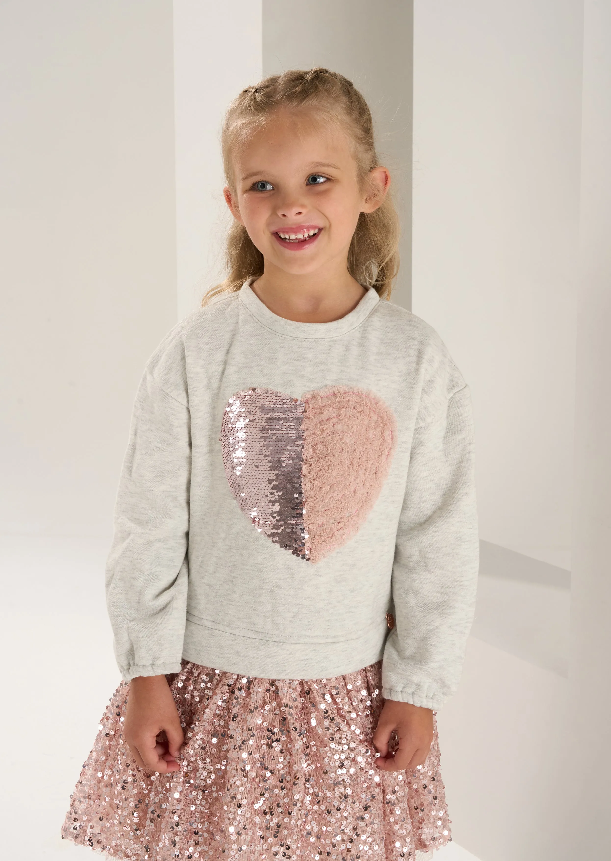 Madelyn Sequin Skirt Sweat Dress