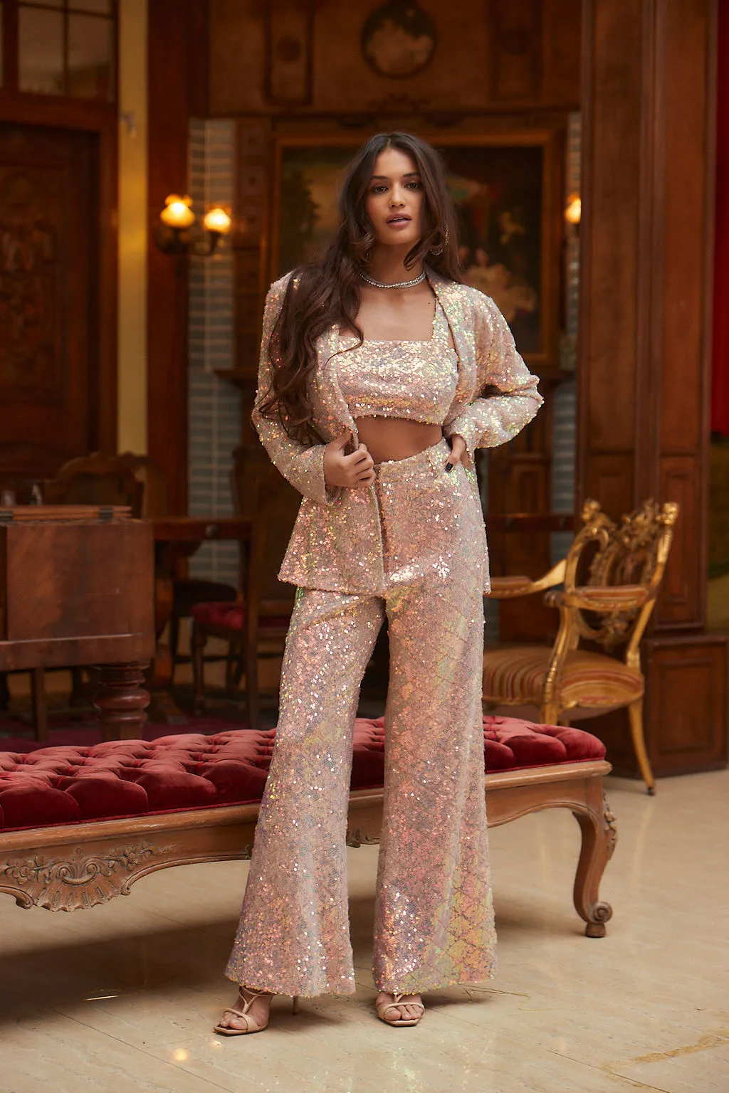 Marina Mermaid Sequin Trousers