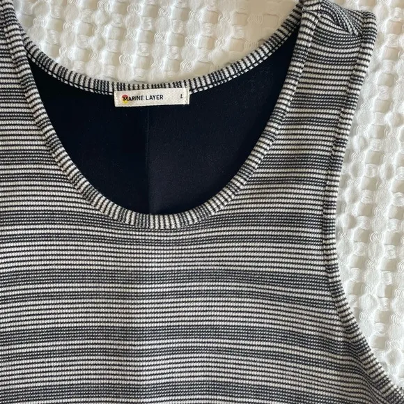 Marine Layer Lexi Daytime Midi Tank Dress - Striped