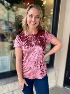 Mauve Velvet Tee