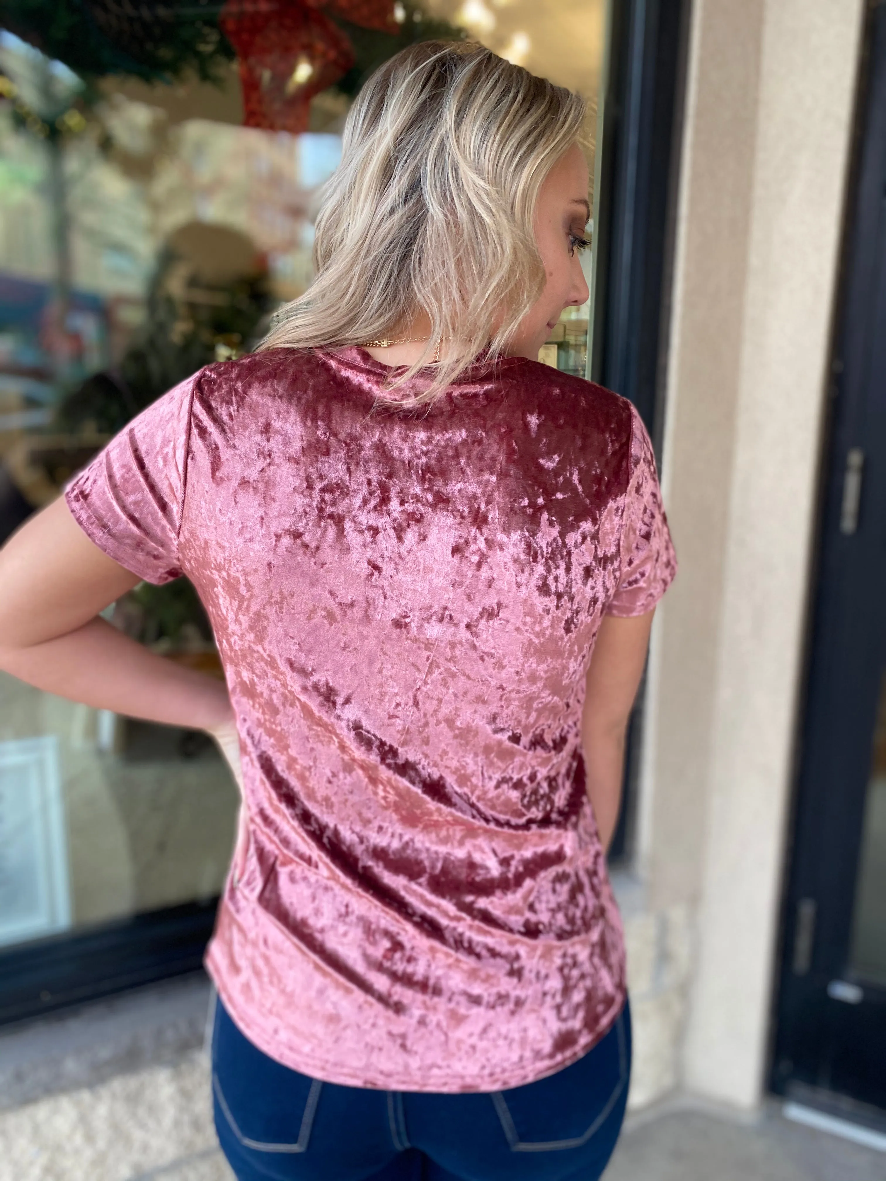 Mauve Velvet Tee