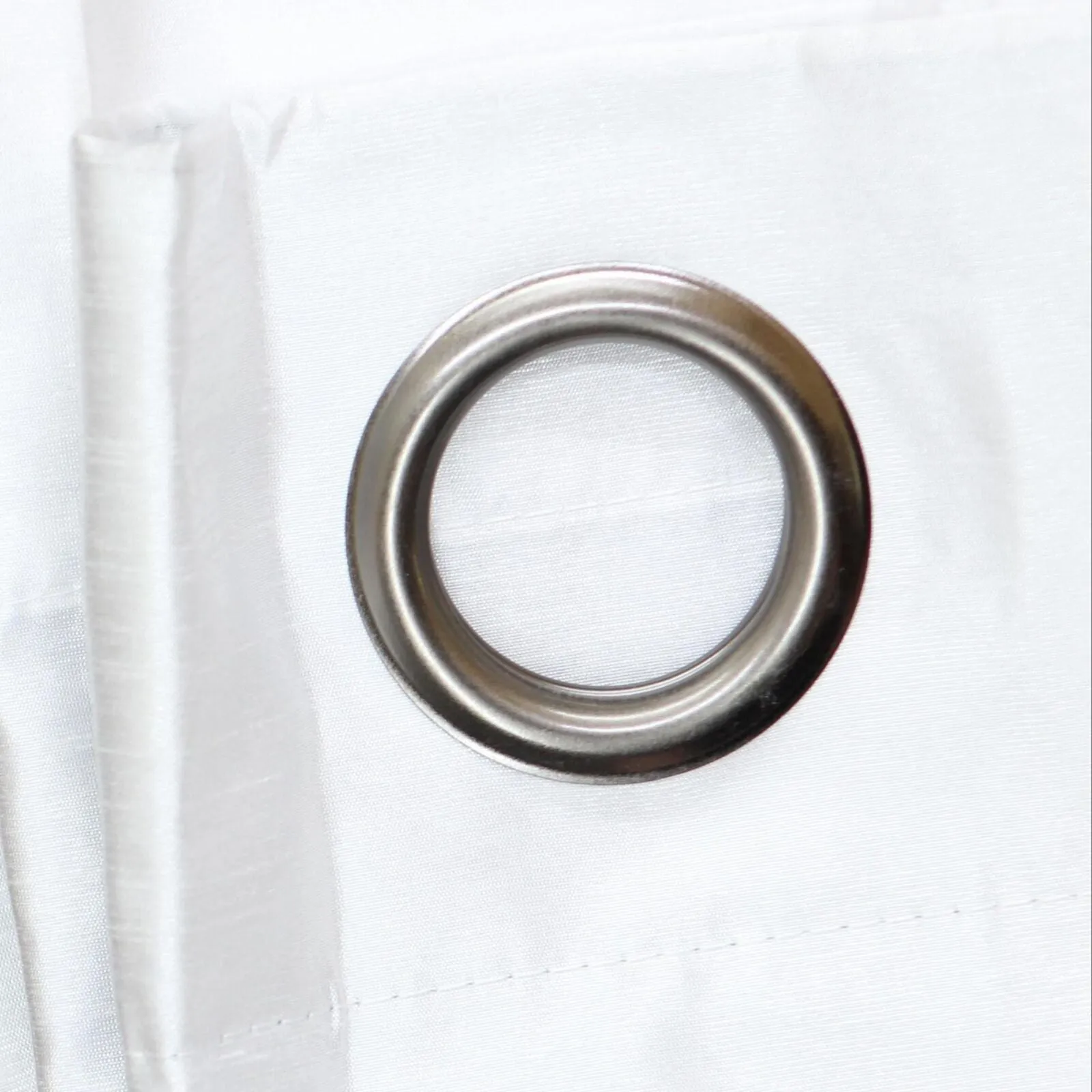 Max Blackout Mystique 100% Blackout Grommet Top Single Curtain Panel White 50x84