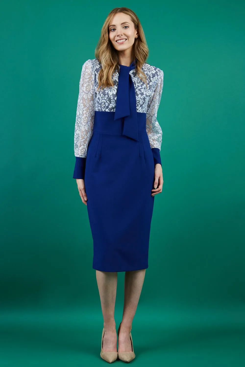 Mayflower Lace Pencil Dress