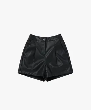 MCC Women's Leather Short Pants FF - Black